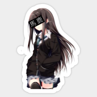 Anime girl supreme sticker hot sale